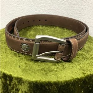 Weber’s Men’s Bass Concho Brown Leather Belt Size 44/46